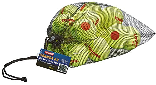 Tourna niedrige Kompression Stage 2 Orange Dot Tennis Ball, Unisex, Mehrfarbig