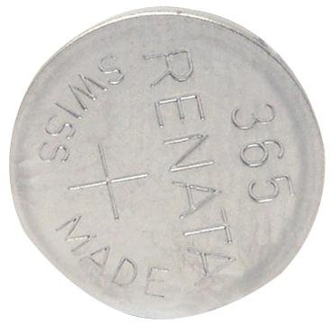 Renata Battery, Silver Oxide, SR1116W, 1.55V 365