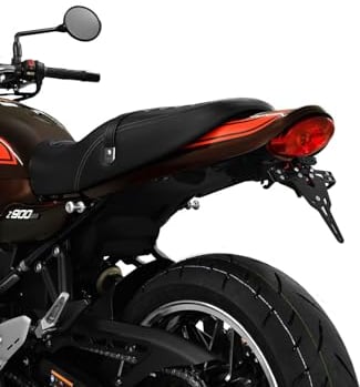 Kawasaki Z 900 RS Z900 RS BJ 2018- Kennzeichenhalter Kennzeichenträger Nummernschild Halter / Halteplatte (inkl. Kennzeichenbeleuchtung und Rückstrahler) – IBEX Pro