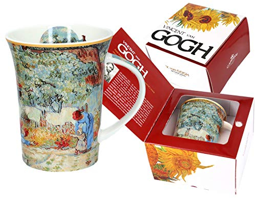 CARMANI - Porzellan-Becher mit 'Erster Schritt' von Vincent Van Gogh dekoriert 350ml