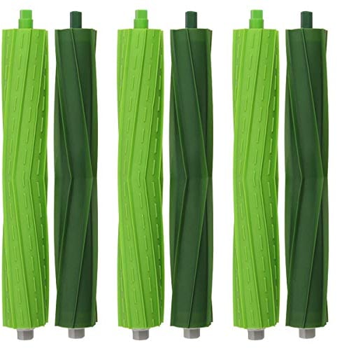 MIRTUX Lot de 3 Rouleaux compatibles avec Roomba séries E, i et J - Brosse Centrale pour Roomba E5 E6 i1 i3 i3+ i7 e5154 e5158 j7 - Remplacement pour Roomba - Accessoires de Rouleaux pour Roomba