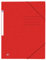 Oxford Eckspanner-Mappe A4, Top File +, ohne Klappen, aus Karton, rot, 10 Stück