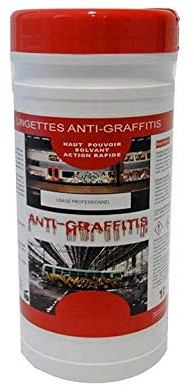 ADH Lingettes anti-graffitis, Boîte de 80 lingettes, Format 24x20cm