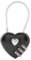 Couple de cadenas, en forme de coeur à 3 chiffres Combinaison de code Bagage Verrouiller le mot de passe Sécurité Couple de cadenas pour valise, sac à dos, boîte à bijoux, vestiaire, vestiaire(Noir)
