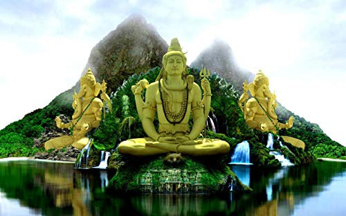 Puzzle 1500 Für Erwachsene Kinderindische Shiva-Götzengott-Skulptur Wohnkultur Gemälde, Plakate
