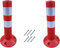 SNS SAFETY LTD Dissuasore Stradali, in Plastica Flessibile, Rosso, 45 cm (Pacco da 2)