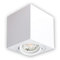 INNOVATE LED Aufbauspot - 35° schwenkbare Aufbauleuchte - kompakter Aufputz Deckenspot - moderner IP20 Aufbaustrahler GU10 Fassung - flaches Downlight excl. Leuchtmittel (1 Stück, Weiß Eckig)