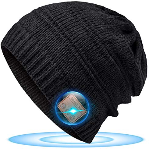 Kreative Geschenke für Jugendliche Bluetooth Mütze - Männer Geschenkideen Weihnachten Coole Sachen Technik für Teenager, Mütze mit Kopfhörer Papa Herren Vater Geschenke