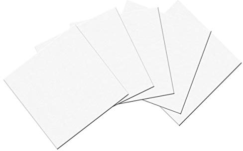 AvoDovA 5PCS Blanche Toiles à Peindre Encadrées, 10*10cm Coton Chassis Entoilé, Panneaux de Toile, Tableaux en Toile à Peindre, Toile de Peinture pour Peinture Aquarelle à l’Huile Peinture Acrylique