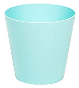 26cm Round Pot Plant Cover/Waste Bin in Duck Egg Blue