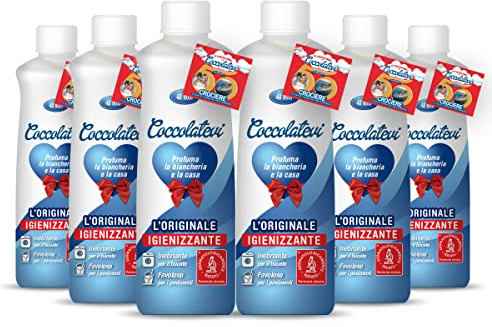 COCCOLATEVI L'Original Hygiene-Duft, 6 Packungen à 300 ml, Essenz zur Verwendung als Wäscheduft, Haushaltsduft oder Bodenreiniger.…