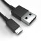 Justcom Micro-USB Ladekabel für Alcatel One Touch Pixi 4 5.0 Schwarz 1 m Handy Schnellladekabel Datenkabel