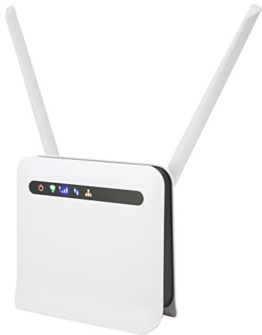 4G LTE Router mit SIM Kartensteckplatz, 4G WLAN Router, Freigeschalteter LTE SIM Karten Router mit 4 LAN Ports, WLAN Router für Android für XP 7 8.1 10 für(CP10, Dualband, 500