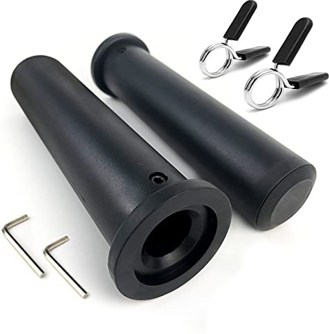 Rexhubro Olympic Adapter Sleeve 11(2 PCS),Converts 1 Standard Weight Plate Posts to 2 Olympic Weight Plate Posts,Heavy Duty Nylon and Removable end Cap (11 inch)