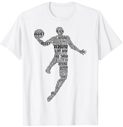 Giocatore di basket Pallacanestro Ragazzo Uomo Bambino Maglietta