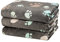 Dono 1 Packung 3 Hundedecken für kleine Hunde, weiche, flauschige Pfotenabdruck-Muster, Fleece-Haustierdecke, warme Schlafmatte, Welpen, Kätzchen, Hundematte für Hunde, Katzen, Hunde (101.6x76.2 cm)