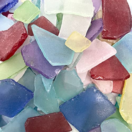 Tumbler Home Sea Glass for Crafts, Bulk Seaglass Pieces for DIY Crafting Jewelry, Christmas Tree, Beach & Sea Glass Decor