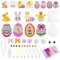 Aohcae Bügelperlen Ostern，Bügelperlen Platten DIY Bügelperlen Vorlagen Bügelperlen mit Steckplatten Ostern Deko für Kinder Jungen Mädchen