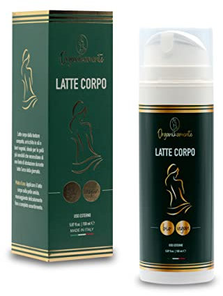 OrganiKamente Feuchtigkeitsspendende Körper- und Gesichtscreme mit Olivenöl, Karite-Butter, Vitamin E und Aloe Vera, hergestellt in Italien