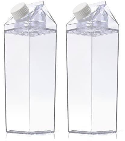 Violotoris 500 ml tente en plastique bouteille bouche Drinkware lait Carton clair Scuare