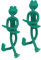 F Fityle 2X Attaches de Câble pour Plantes, Attaches D'arbres, Support de Jardin Flexible, Attache Torsadée pour Plantes Grimpantes, Arbres Penchés, Jardinage, Grenouille 13.3cm