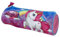 CARTOON Tombolino, trousse scolaire ronde, école, papeterie, organisateur de crayons, couleurs, rose, 22 x 8 x 8 cm, Licorne