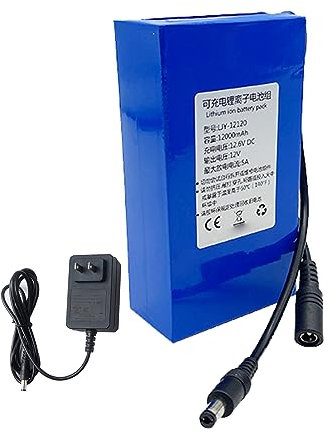 SSCYHT Batteria Ricaricabile agli ioni Litio DC 12V Batteria Litio 12 Volt per Dispositivo Alimentazione 12V Batteria Litio polimerica Portatile con Caricabatterie,12v12000mah