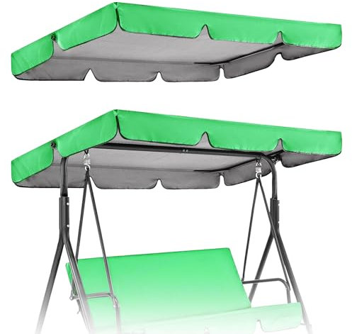 Hollywoodschaukel Dachbezug,Outdoor Sonnendach Hollywoodschaukel Auflage,Wasserabweisend Hollywoodschaukel Ersatzdach,Sonnendach für hollywoodschaukel Gartenschaukel-Baldachin,Schaukelstühle Zubehör