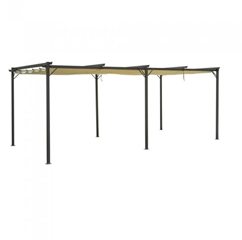 Grindi - Pavillon Garten - Terrassendach - Sonnensegel - Irda IV, 3x6 m - wasserdichtes & stabiles Sonnenschutz für Terrasse und Freistehender - Gartenpavillon - Terrassendach - Markise