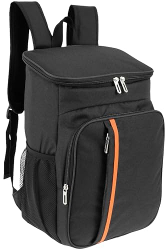 Cooler Backpack Insulated Lunch Bag 20L Large Capacity Picnic Beer Bag Backpack Freezer Leakproof Insulated Backpack Soft-Sided Cooling Bag Food Container for Travel Hiking Beach School Camping BBQ