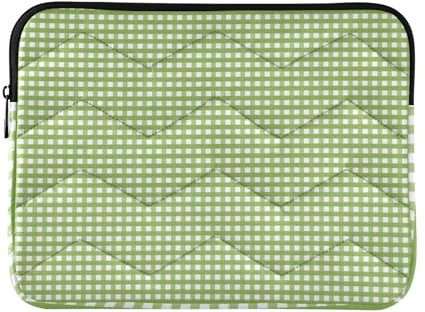 Housse légère pour ordinateur portable 13 14 Vichy vert