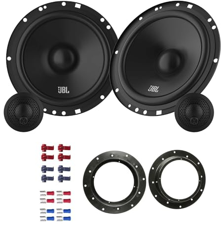JBL Stage161CFS Lautsprecher mit Einbauset passend für VW Volkswagen T5 Transporter 2003-2015 Türen vorne 450 Watt 165mm 2 Wege Kompo
