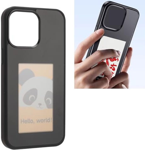 Coque de Téléphone Smart Ink, Coque de Téléphone à écran d'encre DIY Compatible avec iOS 14 ProMax, Coque de Téléphone E-Ink, Projection NFC, écran de Support d'image de 3,52