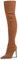 GENSHUO Stivali Alti alla Coscia da Donna con Tacco Alto 11 cm, Stivali Lunghi a Punta Sexy in Pelle Scamosciata Finta con Tacco a Spillo, Marrone, 36 EU