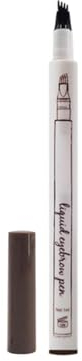 Augenbrauenstift Microblading Pen, 2024 Upgrade Waterproof Brow Pencil mit Micro-Fork Tip 3D Waterproof Microblading Eyebrow Pen 4 Fork Tip Tattoo Pencil Tattoo Pen for Eyebrow (Kastanienfarbe)