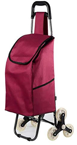 CASEGO Trolley, Trolley, Einkaufswagen, zusammenklappbarer Einkaufswagen auf Rädern, großer und Leichter Einkaufswagen mit Abnehmbarer Tasche