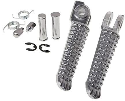 gangxiao Support Repose Pieds Repose-Pieds Avant Repose-Pieds pour Y&AMAHA YZF R1 R6 R6S1998-2012 2003-2008 Repose-Pieds Avant en Aluminium De Moto