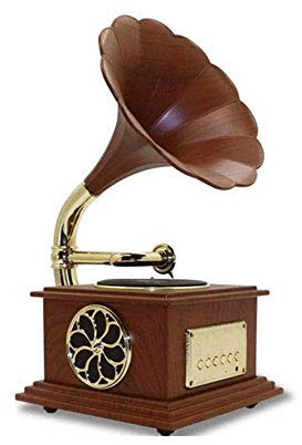 XCSCUK Record Players, Music Box Phonograph Bluetooth 4.2 Record Player Music Dynamic Stereo Speaker, Audio Turntables,For Families (B)