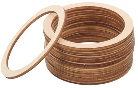 TOKIDNY 50stücke Runde Holzscheiben Natürliche Holzplättchen Zum Basteln Scrapbooking Holzringe Diy Craft Dekor Vielseitige Holzspäne Für Kreative Handarbeiten Und Deko