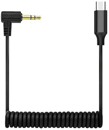 Homirty 3,5 mm TRS vers USB-C, Câble Adaptateur de Microphone 3,5 mm TRS vers Type-C, Câble Adaptateur USB C vers TRS 3,5 mm, Câble Aux Type C vers 3,5mm TRS, Câble de Sortie pour Microphones Phone