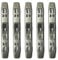 Binder Compressor Bar - Pack of 5 - for 80mm Ring Spacings -122mm Long - Metal Lever Arch File Locking Mechanism Clamp