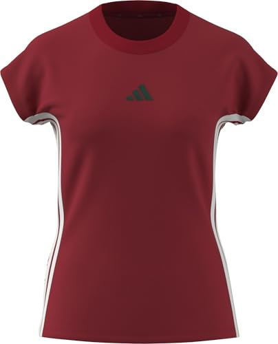 adidas Damen Essentials 3-Stripes Single Jersey Tee T-Shirt (1er Pack)