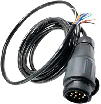 Cabilock 3m Adaptador Eléctrico De Pines Orificio Redondo Cable Resistente Al Agua para Coche Camión y Remolque