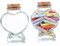 BESTYASH 2 Bottiglie Di Con Tappo Di Sughero Barattoli Con Incantesimo Bottiglie Da Farmacia Per La Notte Barattoli Ermetici Barattoli Da Farmacia Bottiglie A Forma Di Cuore Con