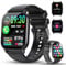 Smart Watch for Men Women, 1.85 HD Screen Fitness Tracker with Bluetooth Calling and Smart Notifications, 112+ Sports Modes Fitness Watch, Fast Charging Smartwatch Suitable for Travel, Sports, Work