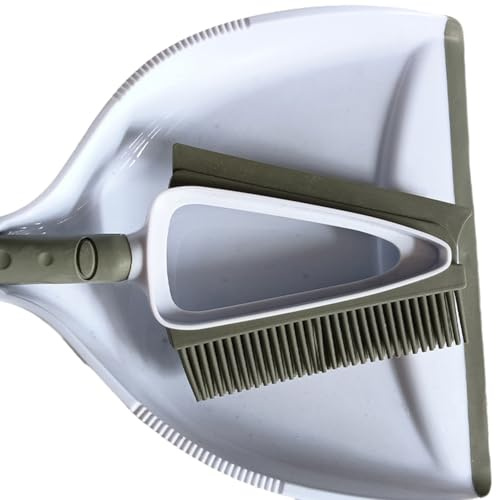 Koolenry Multifunctional Pet Hair Cleaning Brush Set Hair Remover Mini Dustpan Cleaning Tool A