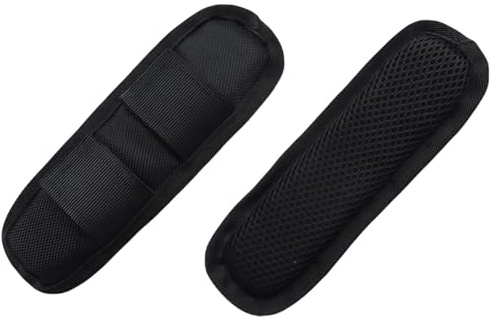 2PCS Black Shoulder Strap Pads Breathable Removable Backpacks Cushions Vest Shoulder Strap Pads for 2inch Bag Strap