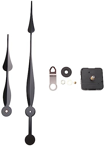 Sirxlevcy 23mm High Torque Quartz Clock Movement Mechanism with 12 Inch Long Spade Hands for DIY Clock Repair Parts Replacement B