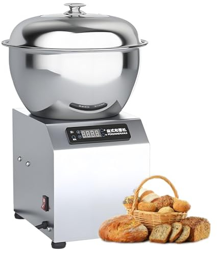 ExoticaBlend Impastatrice a Spirale Professionale, Impastatrice a Spirale Elettrica da 1400 Giri/Min con Doppia Rotazione, Impastatrice Professionale per Panetteria, Ristorante, Pizza e Pane 5kg