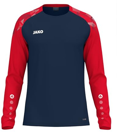 JAKO Unisex Longsleeve-Shirt Sonic, Marine/rot, XXL